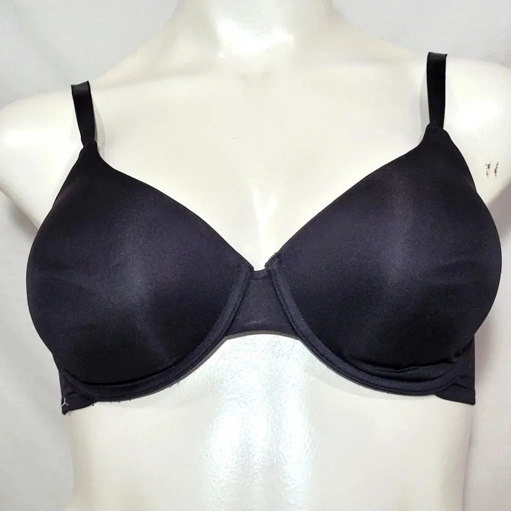 38DD Self Expressions by Maidenform 5003 5011 Molded Cup Underwire Bra Black